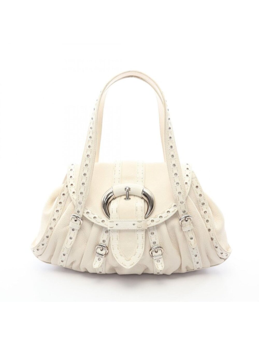 Dior Tote Bag White Leather